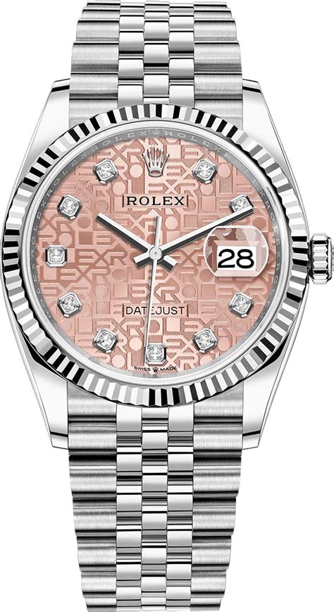 rolex datejust 36mm pink|Rolex Datejust 36mm stainless steel.